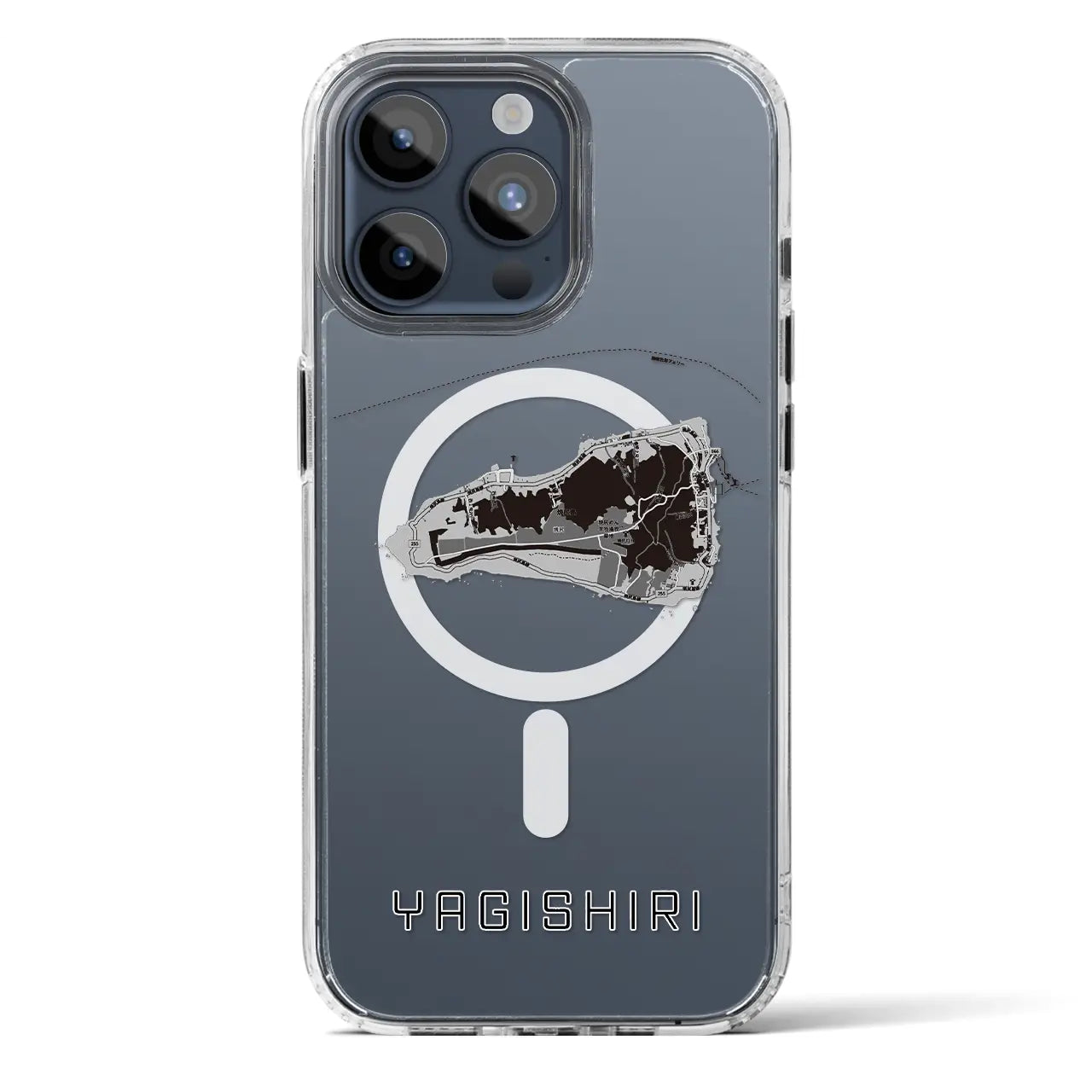 【焼尻（北海道）】地図柄iPhoneケース（MagSafeタイプ）