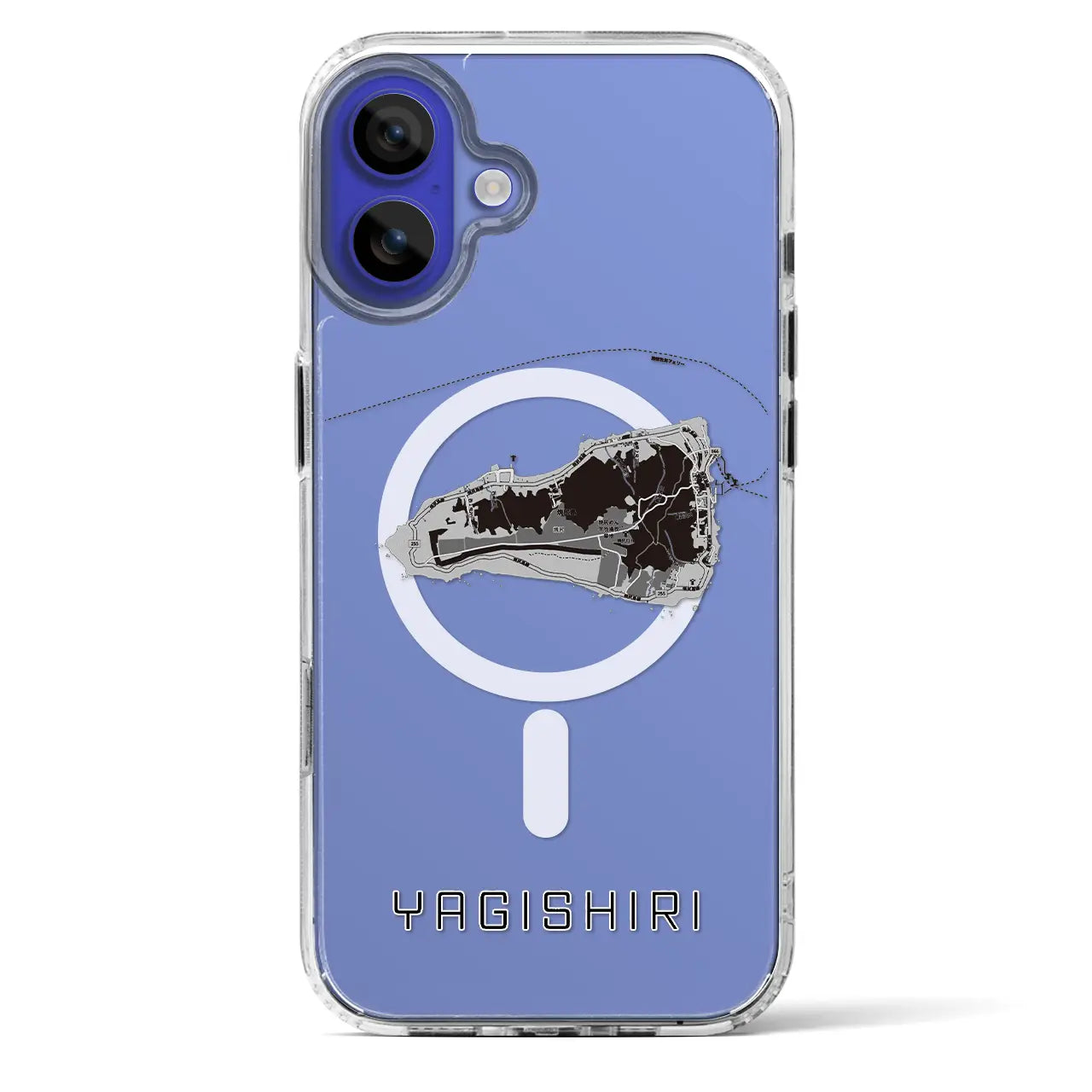 【焼尻（北海道）】地図柄iPhoneケース（MagSafeタイプ）