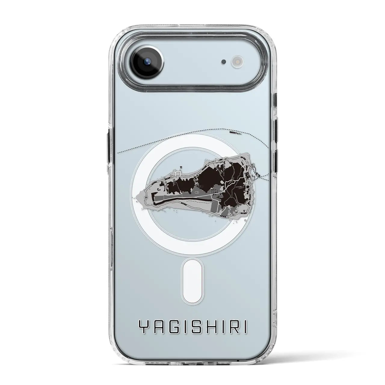 【焼尻（北海道）】地図柄iPhoneケース（MagSafeタイプ）