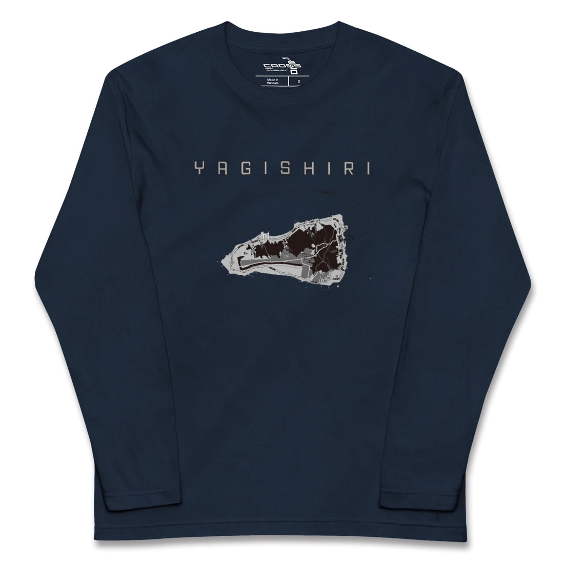 【焼尻（北海道）】地図柄ロングスリーブTシャツ