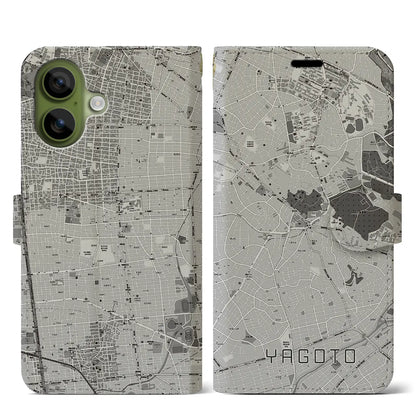 【八事（愛知県）】地図柄iPhoneケース（手帳タイプ）