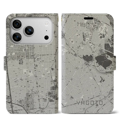 【八事（愛知県）】地図柄iPhoneケース（手帳タイプ）