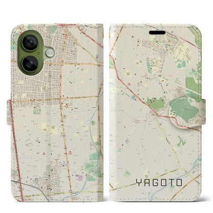 【八事（愛知県）】地図柄iPhoneケース（手帳タイプ）