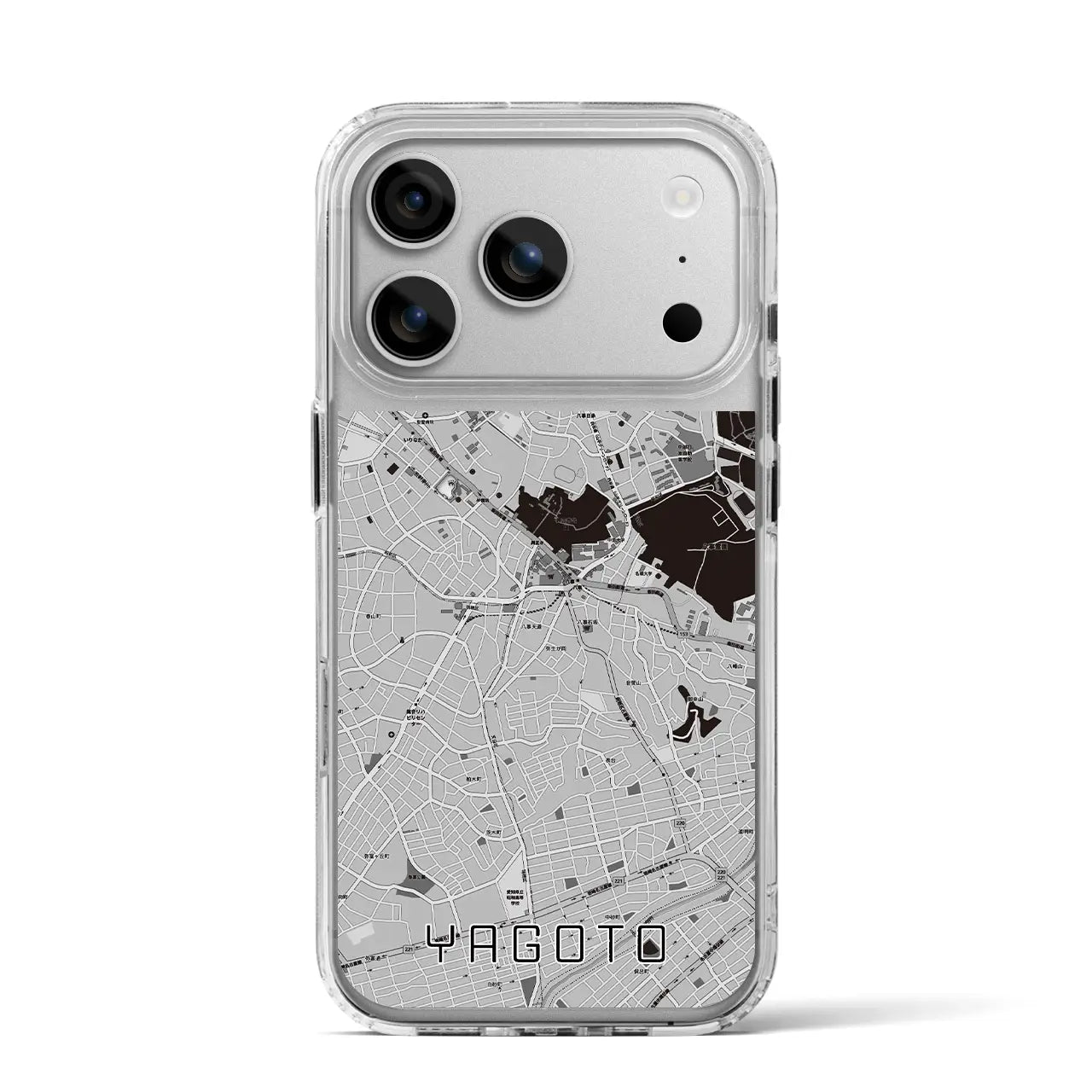 【八事（愛知県）】地図柄iPhoneケース（MagSafeタイプ）