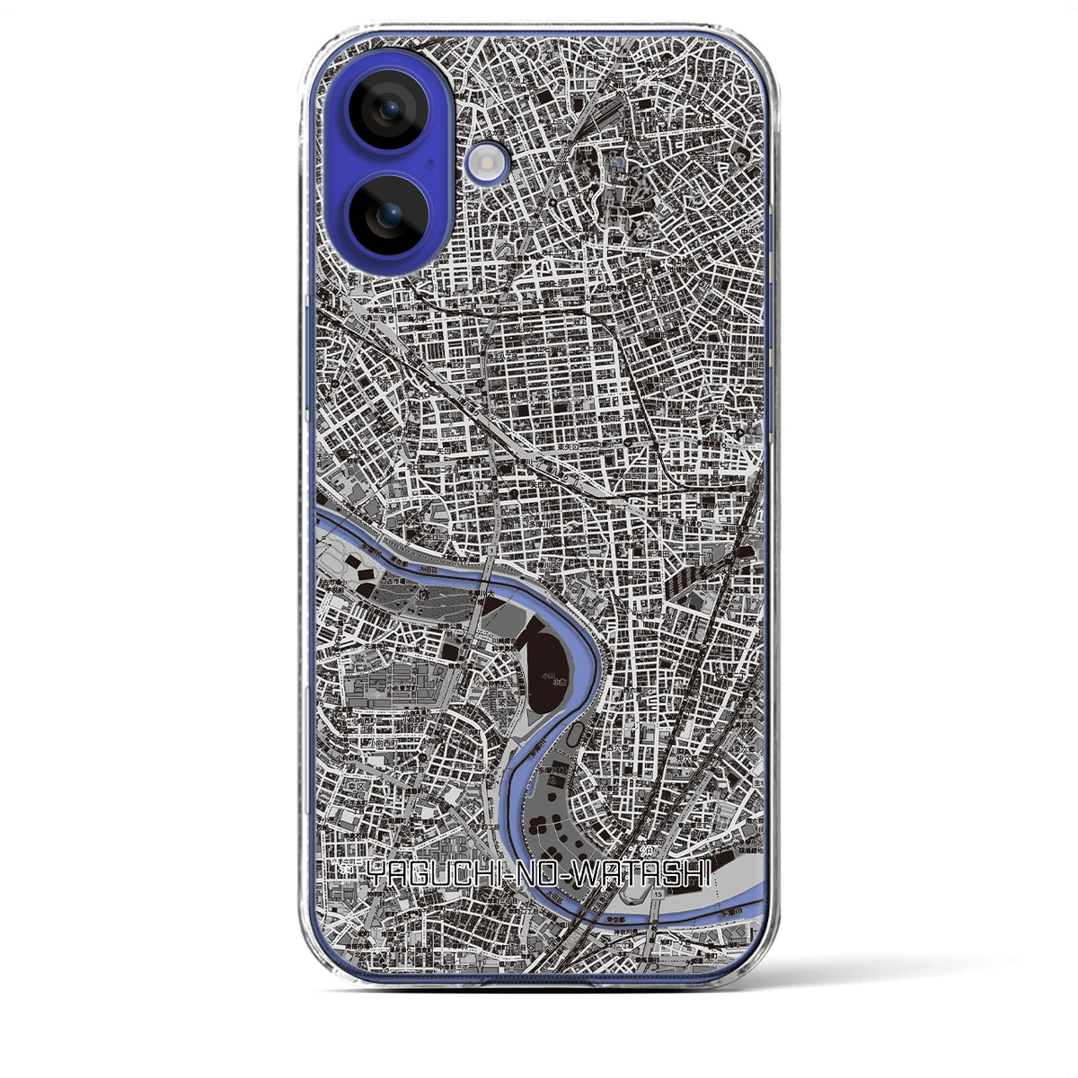 【矢口渡（東京都）】地図柄iPhoneケース（クリアタイプ）