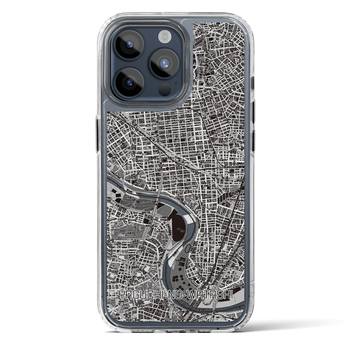 【矢口渡（東京都）】地図柄iPhoneケース（MagSafeタイプ）