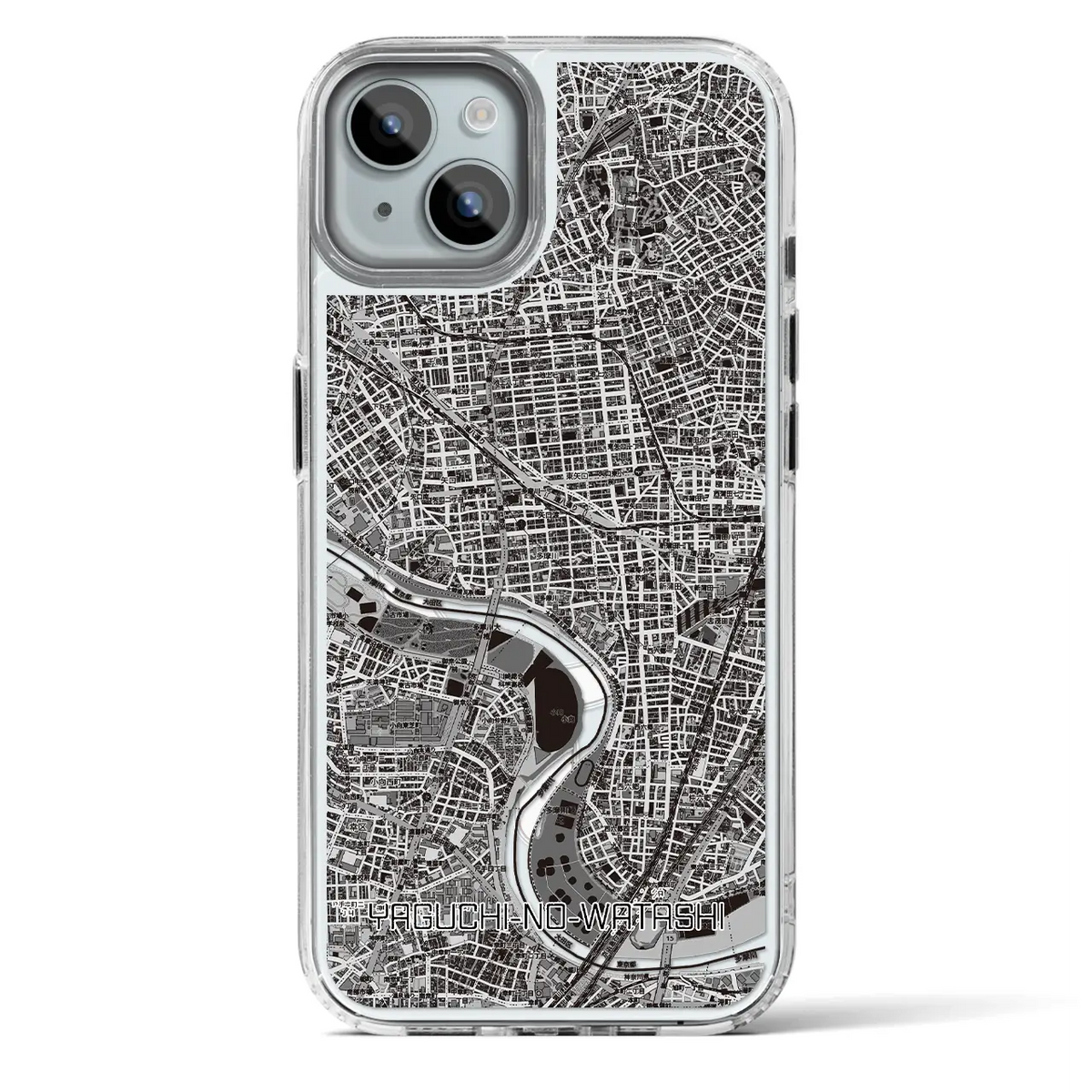 【矢口渡（東京都）】地図柄iPhoneケース（MagSafeタイプ）