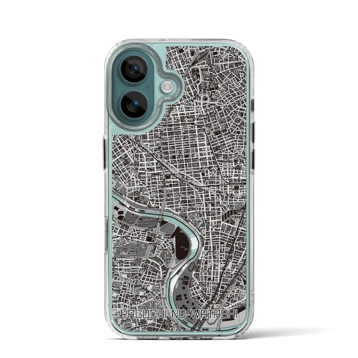 【矢口渡（東京都）】地図柄iPhoneケース（MagSafeタイプ）