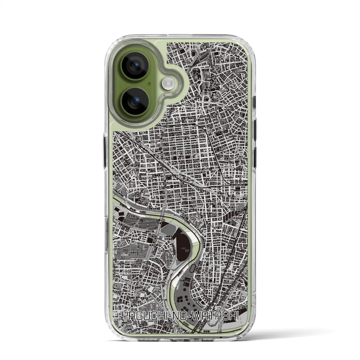 【矢口渡（東京都）】地図柄iPhoneケース（MagSafeタイプ）
