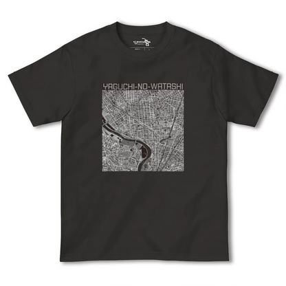 【矢口渡（東京都）】地図柄ヘビーウェイトTシャツ