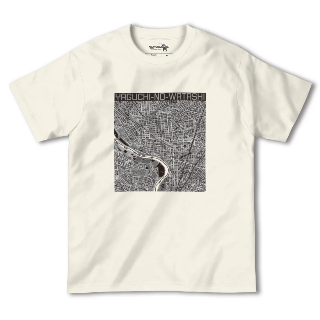 【矢口渡(東京都)】地図柄ヘビーウェイトTシャツ