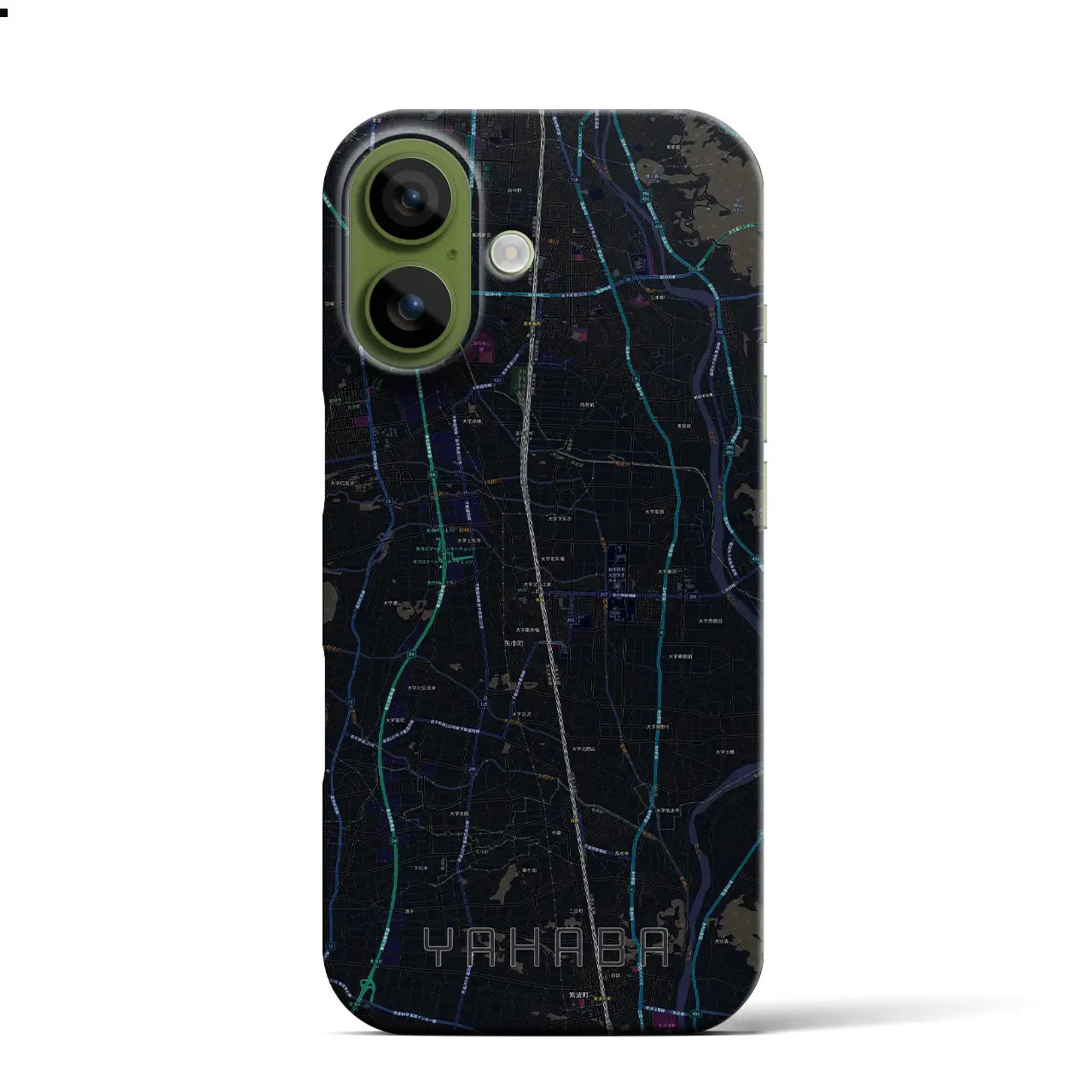 【矢巾（岩手県）】地図柄iPhoneケース（バックカバータイプ）