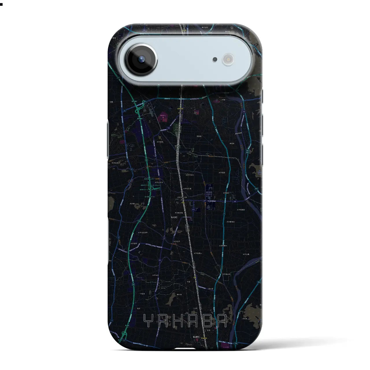 【矢巾（岩手県）】地図柄iPhoneケース（バックカバータイプ）