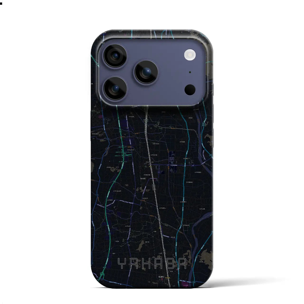 【矢巾（岩手県）】地図柄iPhoneケース（バックカバータイプ）