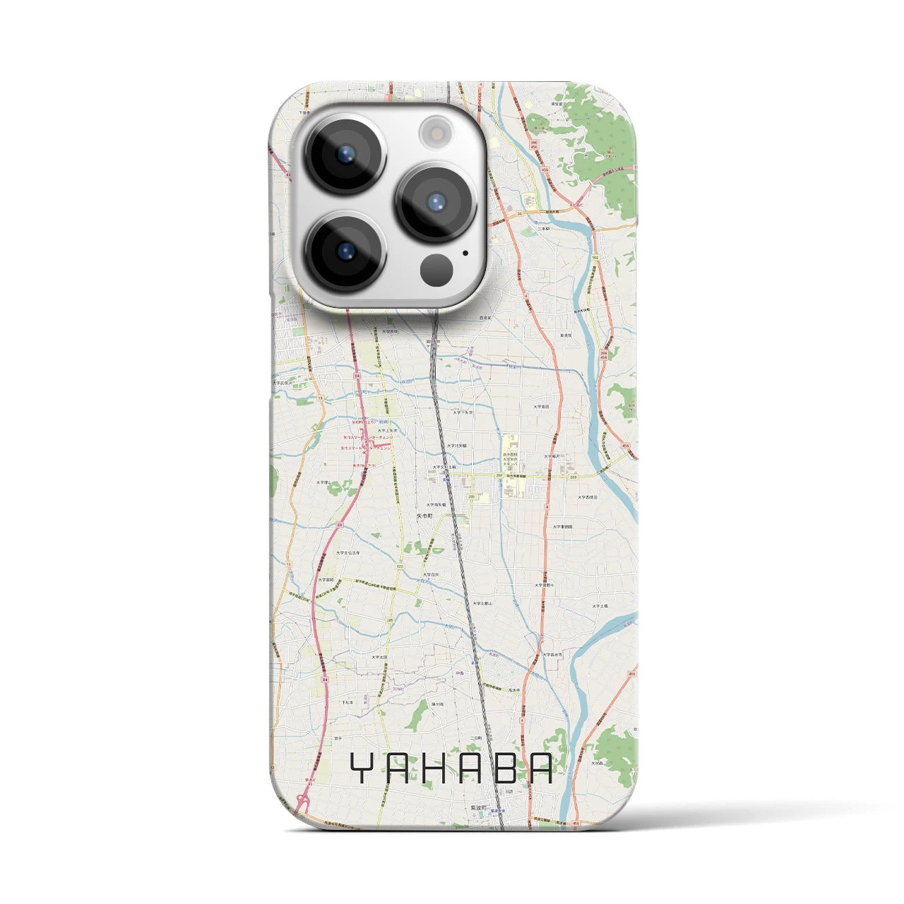 【矢巾（岩手県）】地図柄iPhoneケース（バックカバータイプ）