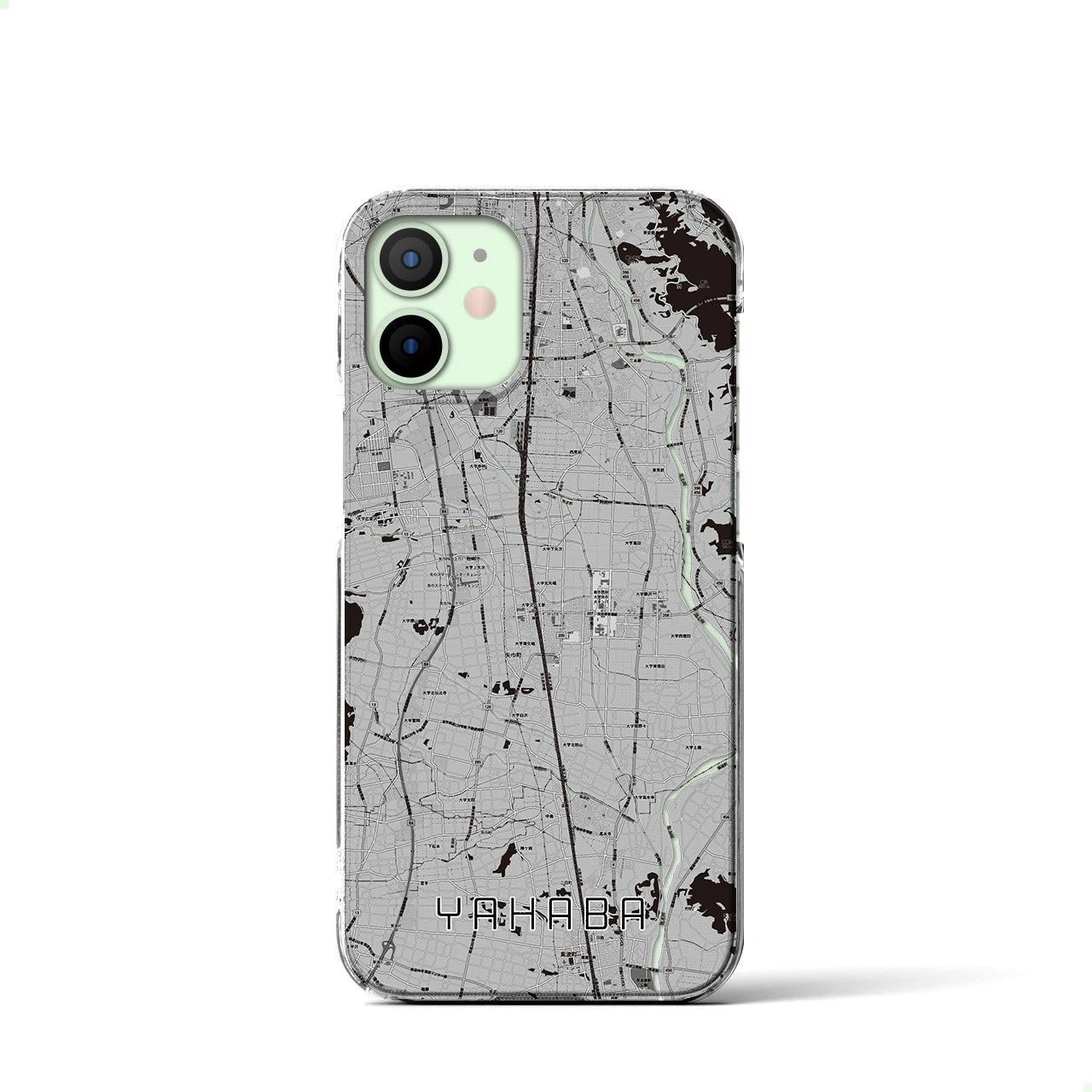 【矢巾（岩手県）】地図柄iPhoneケース（クリアタイプ）