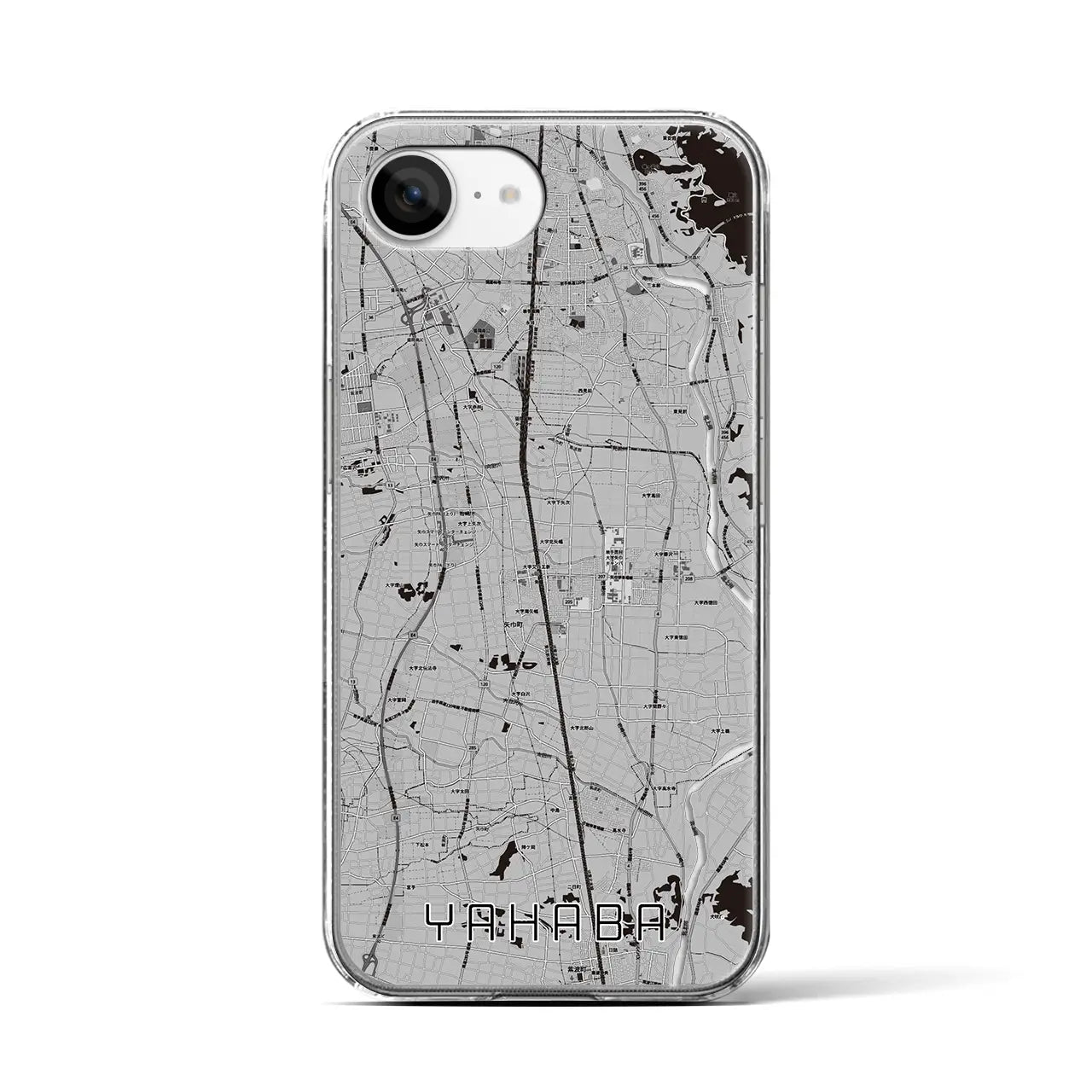 【矢巾（岩手県）】地図柄iPhoneケース（クリアタイプ）