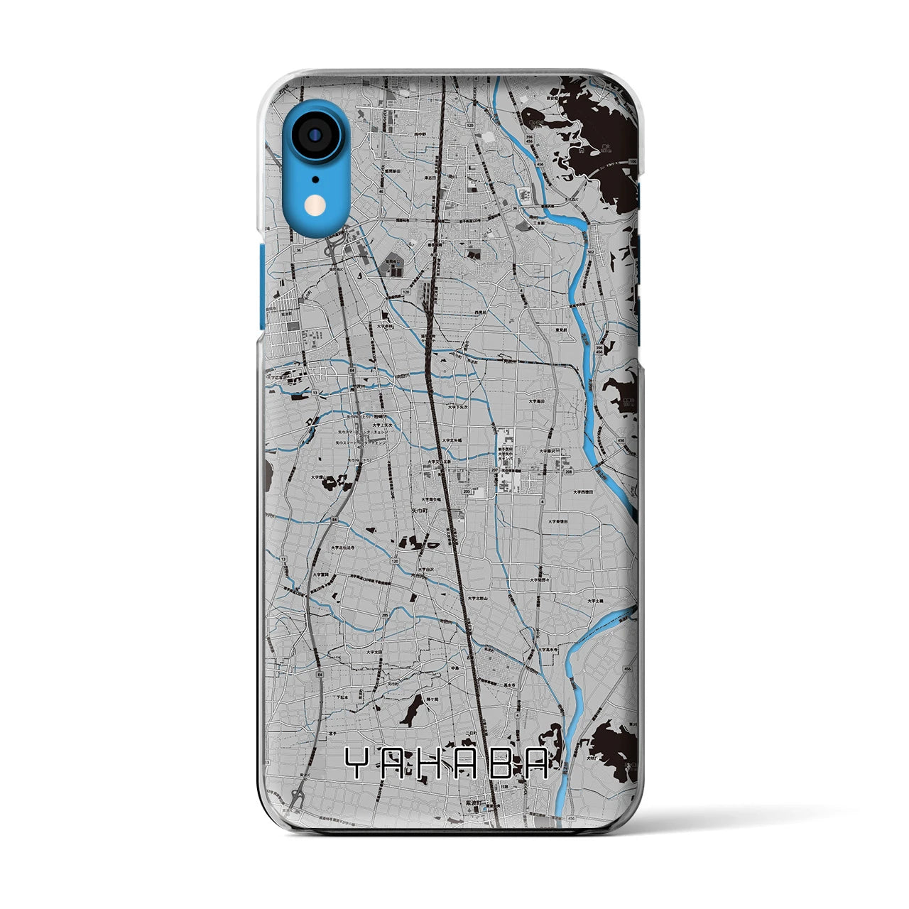 【矢巾（岩手県）】地図柄iPhoneケース（クリアタイプ）