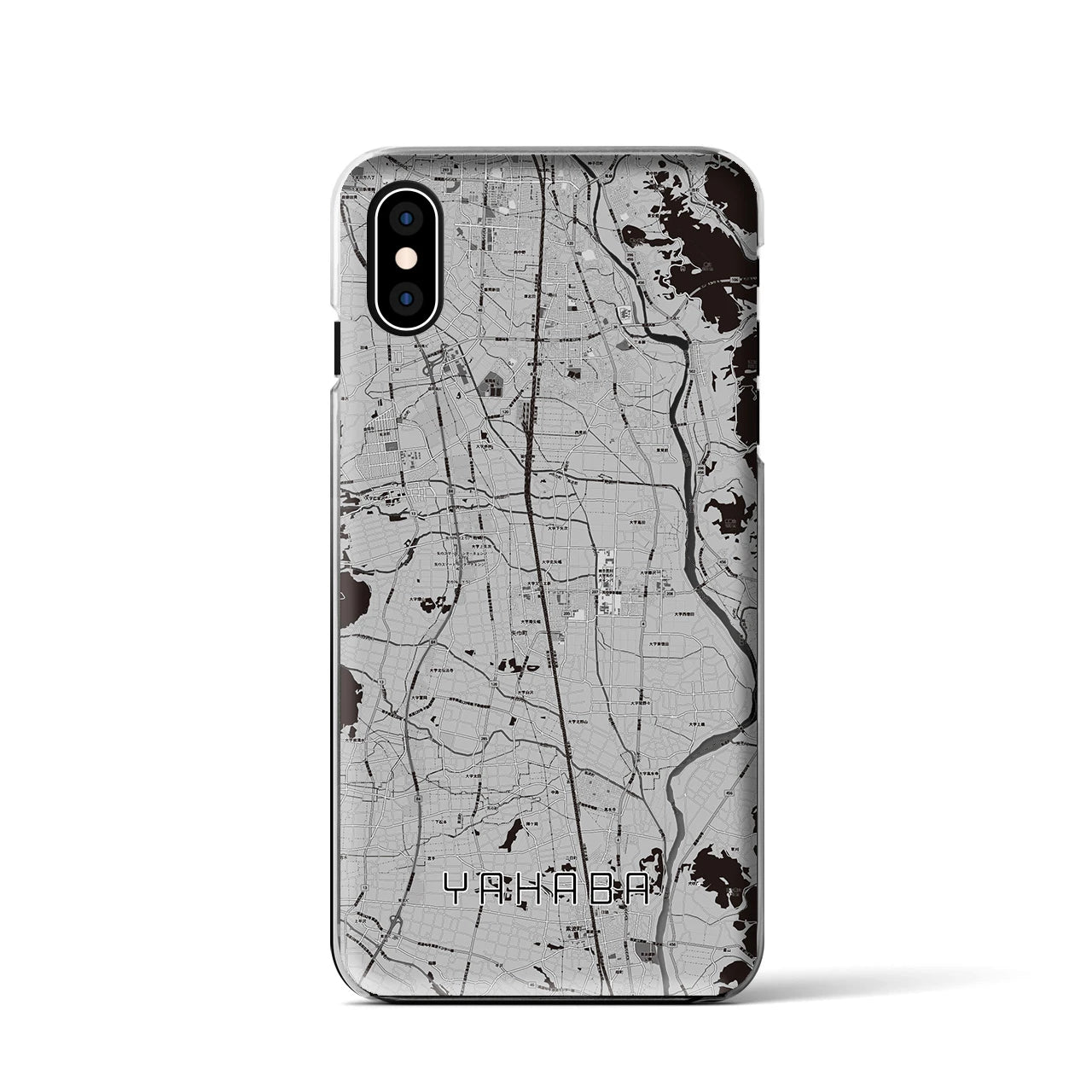【矢巾（岩手県）】地図柄iPhoneケース（クリアタイプ）