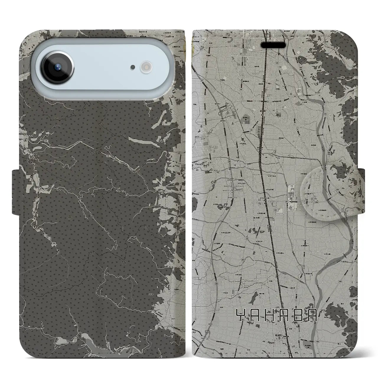 【矢巾（岩手県）】地図柄iPhoneケース（手帳タイプ）