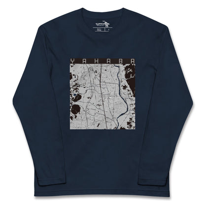 【矢巾（岩手県）】地図柄ロングスリーブTシャツ