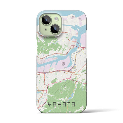 【八幡（福岡県）】地図柄iPhoneケース（バックカバータイプ）