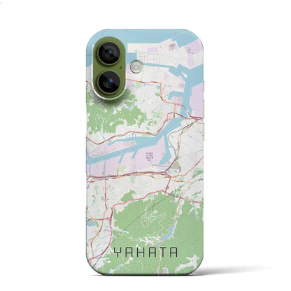 【八幡（福岡県）】地図柄iPhoneケース（バックカバータイプ）