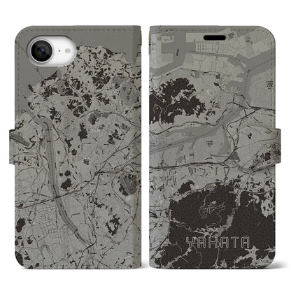 【八幡（福岡県）】地図柄iPhoneケース（手帳タイプ）