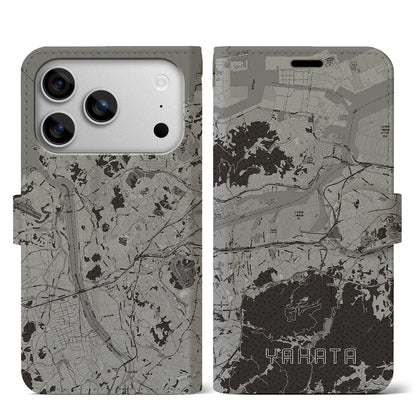 【八幡（福岡県）】地図柄iPhoneケース（手帳タイプ）