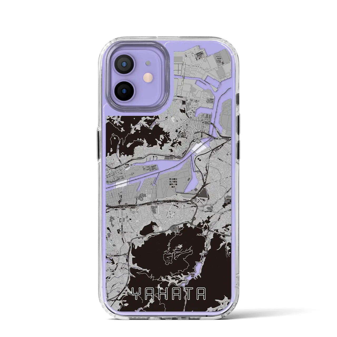 【八幡（福岡県）】地図柄iPhoneケース（MagSafeタイプ）