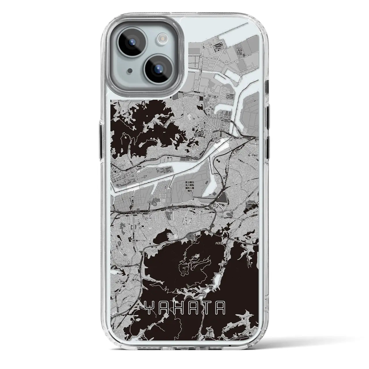 【八幡（福岡県）】地図柄iPhoneケース（MagSafeタイプ）