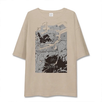 【八幡（福岡県）】地図柄ビッグシルエットTシャツ