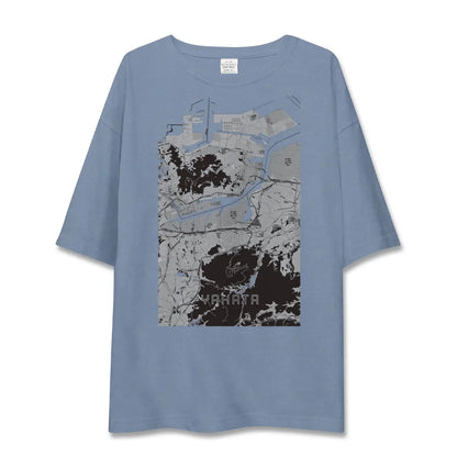 【八幡（福岡県）】地図柄ビッグシルエットTシャツ