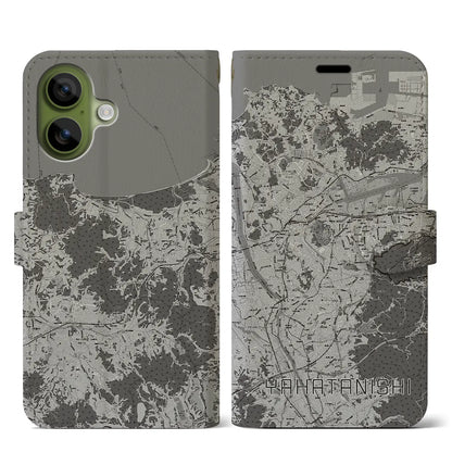 【八幡西（福岡県）】地図柄iPhoneケース（手帳タイプ）