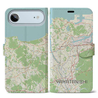 【八幡西（福岡県）】地図柄iPhoneケース（手帳タイプ）