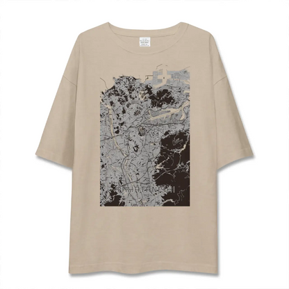 【八幡西（福岡県）】地図柄ビッグシルエットTシャツ