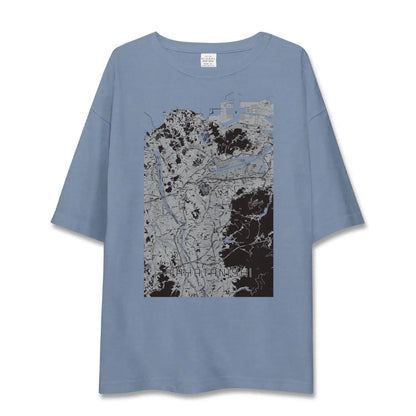 【八幡西（福岡県）】地図柄ビッグシルエットTシャツ