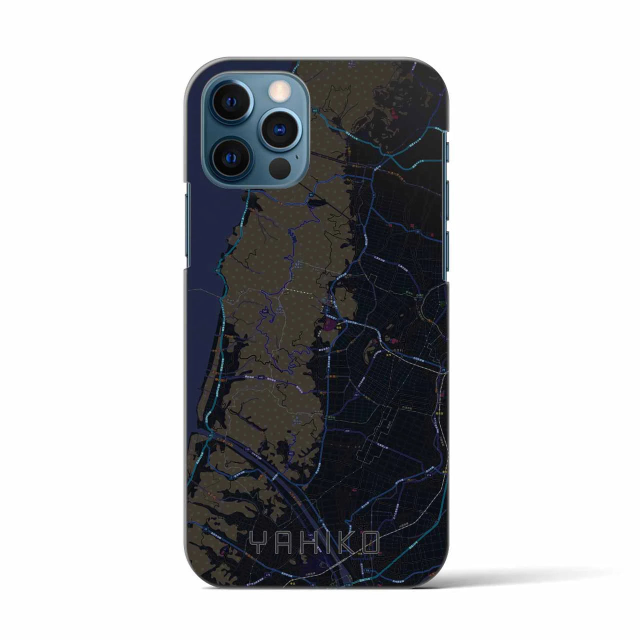 【弥彦（新潟県）】地図柄iPhoneケース（バックカバータイプ）