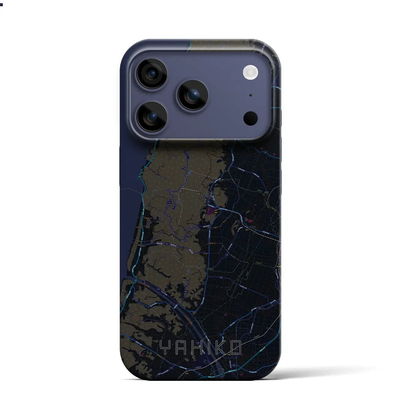 【弥彦（新潟県）】地図柄iPhoneケース（バックカバータイプ）