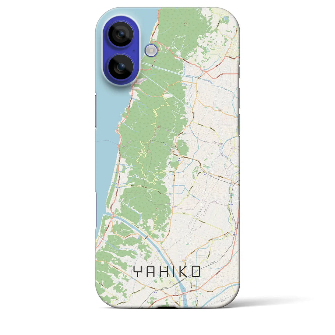 【弥彦(新潟県)】地図柄iPhoneケース(バックカバータイプ)ナチュラル・iPhone 16 Pro Max 用