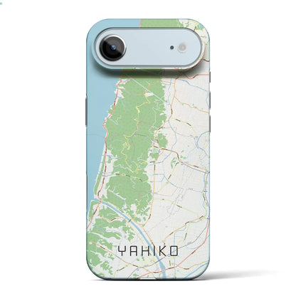 【弥彦（新潟県）】地図柄iPhoneケース（バックカバータイプ）