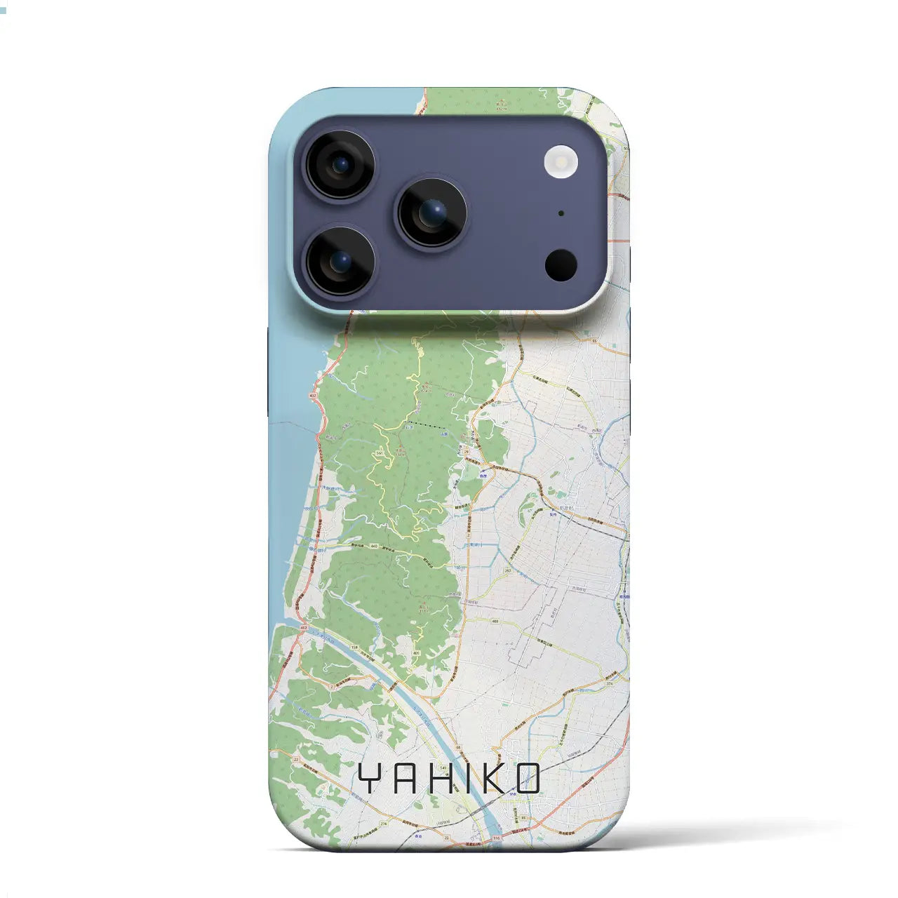 【弥彦（新潟県）】地図柄iPhoneケース（バックカバータイプ）