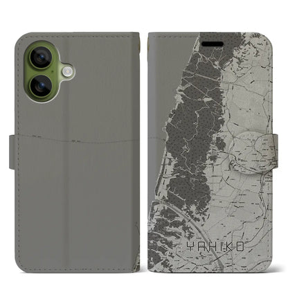 【弥彦（新潟県）】地図柄iPhoneケース（手帳タイプ）