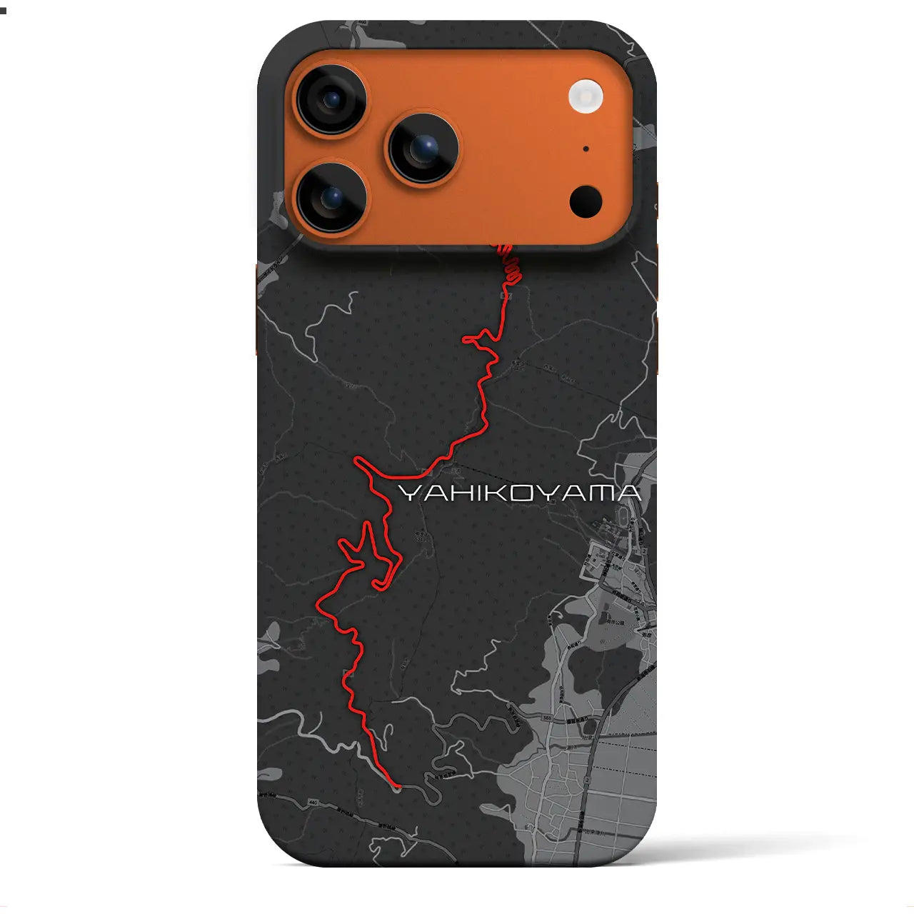 【弥彦山（新潟県）】スカイラインiPhoneケース（バックカバータイプ）チャコール・iPhone 17 Pro Max 用