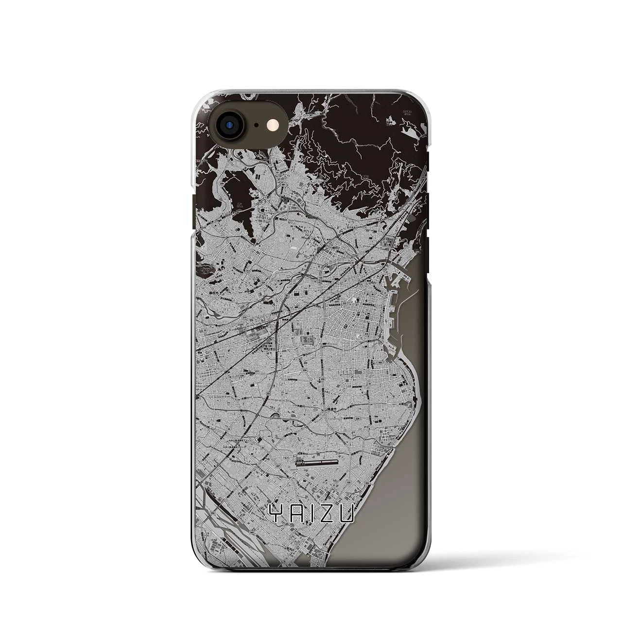 【焼津（静岡県）】地図柄iPhoneケース（クリアタイプ）