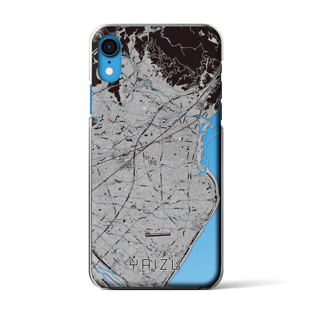 【焼津（静岡県）】地図柄iPhoneケース（クリアタイプ）