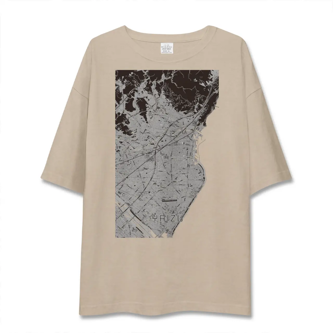 【焼津（静岡県）】地図柄ビッグシルエットTシャツ