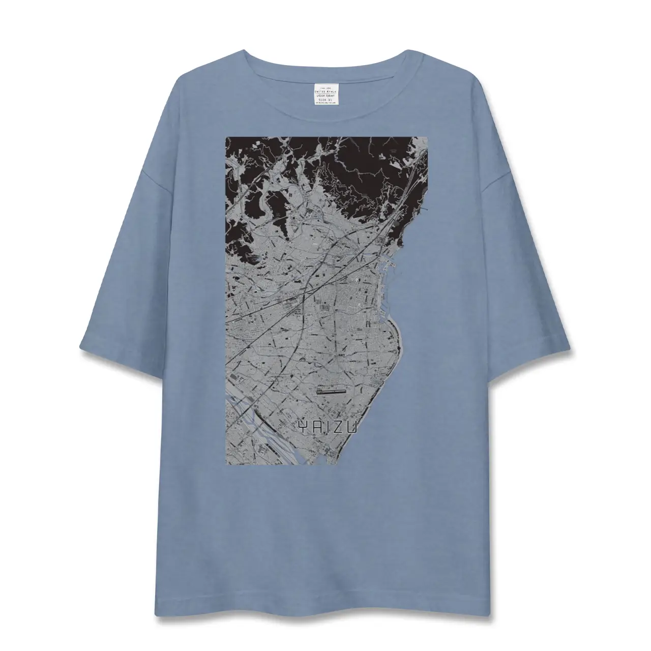 【焼津（静岡県）】地図柄ビッグシルエットTシャツ