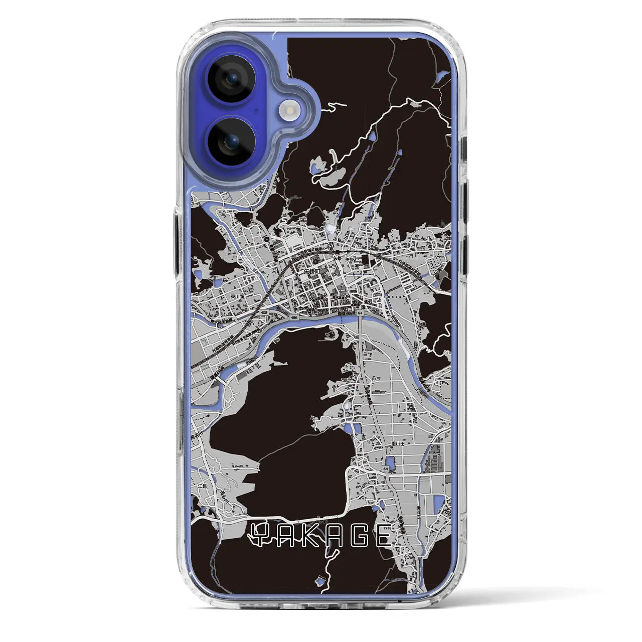 【矢掛（岡山県）】地図柄iPhoneケース（MagSafeタイプ）