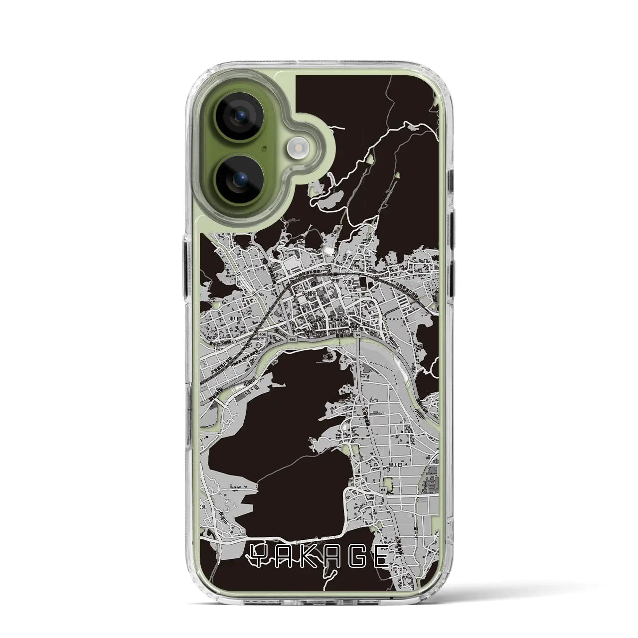 【矢掛（岡山県）】地図柄iPhoneケース（MagSafeタイプ）